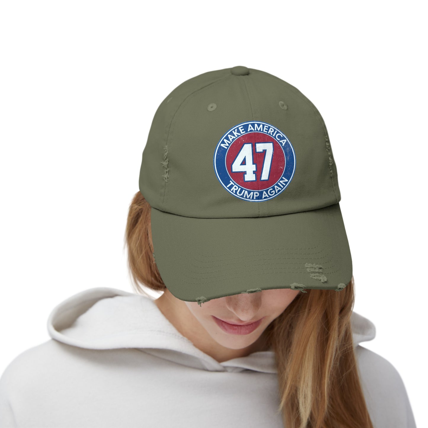 Trump 47 Unisex Distressed Cap