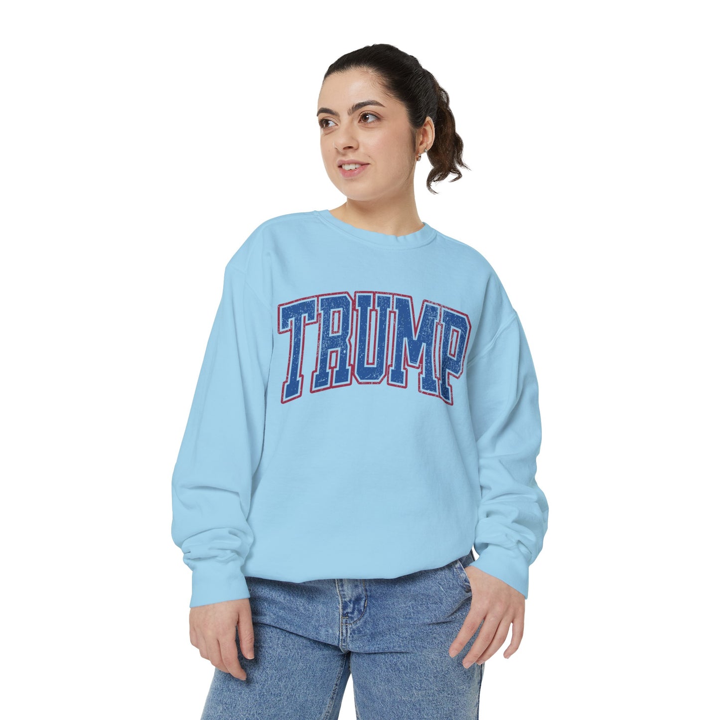 Trump Blue Unisex Garment-Dyed Sweatshirt