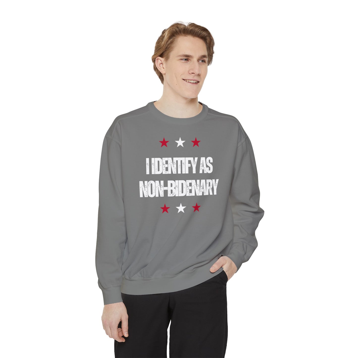 Non-Bidenary Unisex Garment-Dyed Sweatshirt