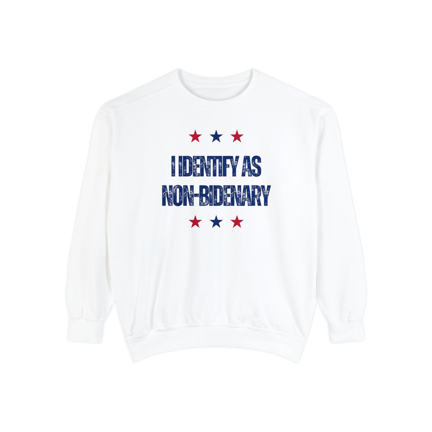 Non-Bidenary Unisex Garment-Dyed Sweatshirt