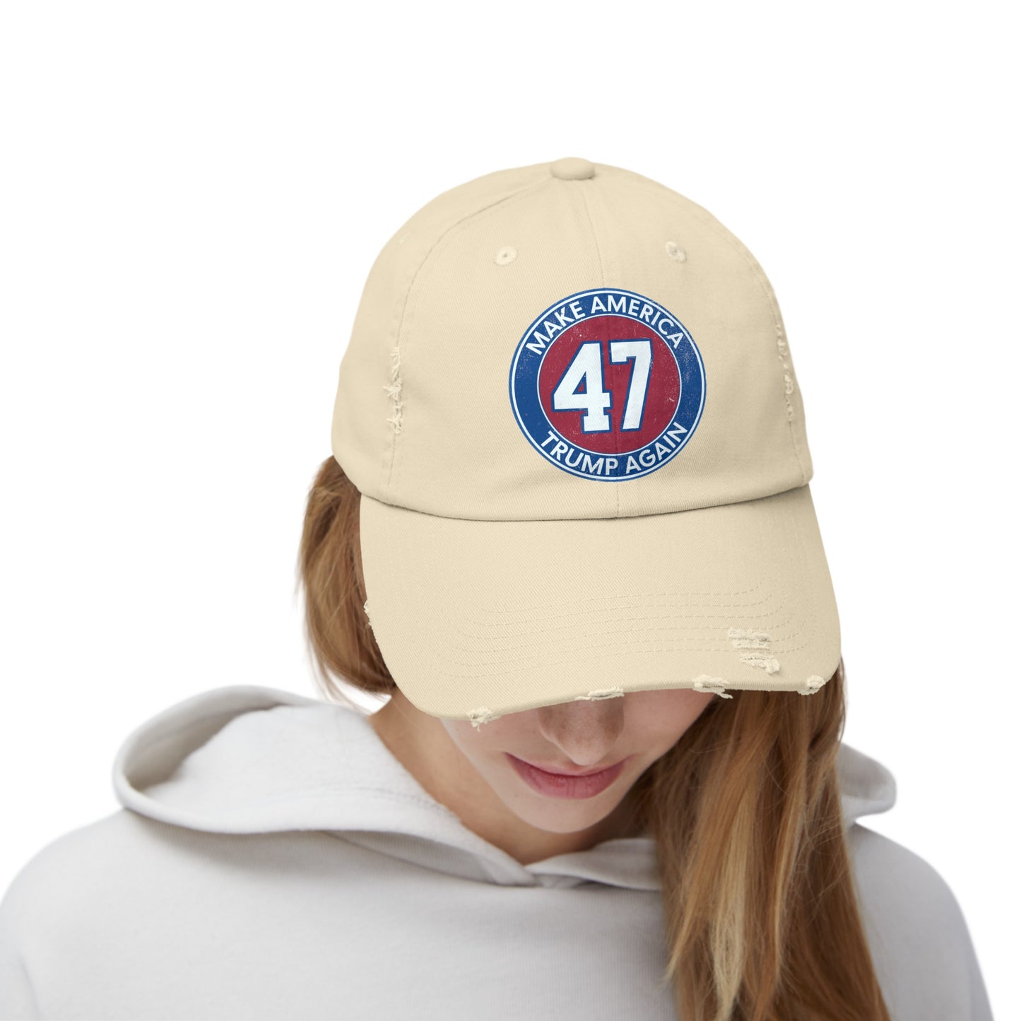 Trump 47 Unisex Distressed Cap