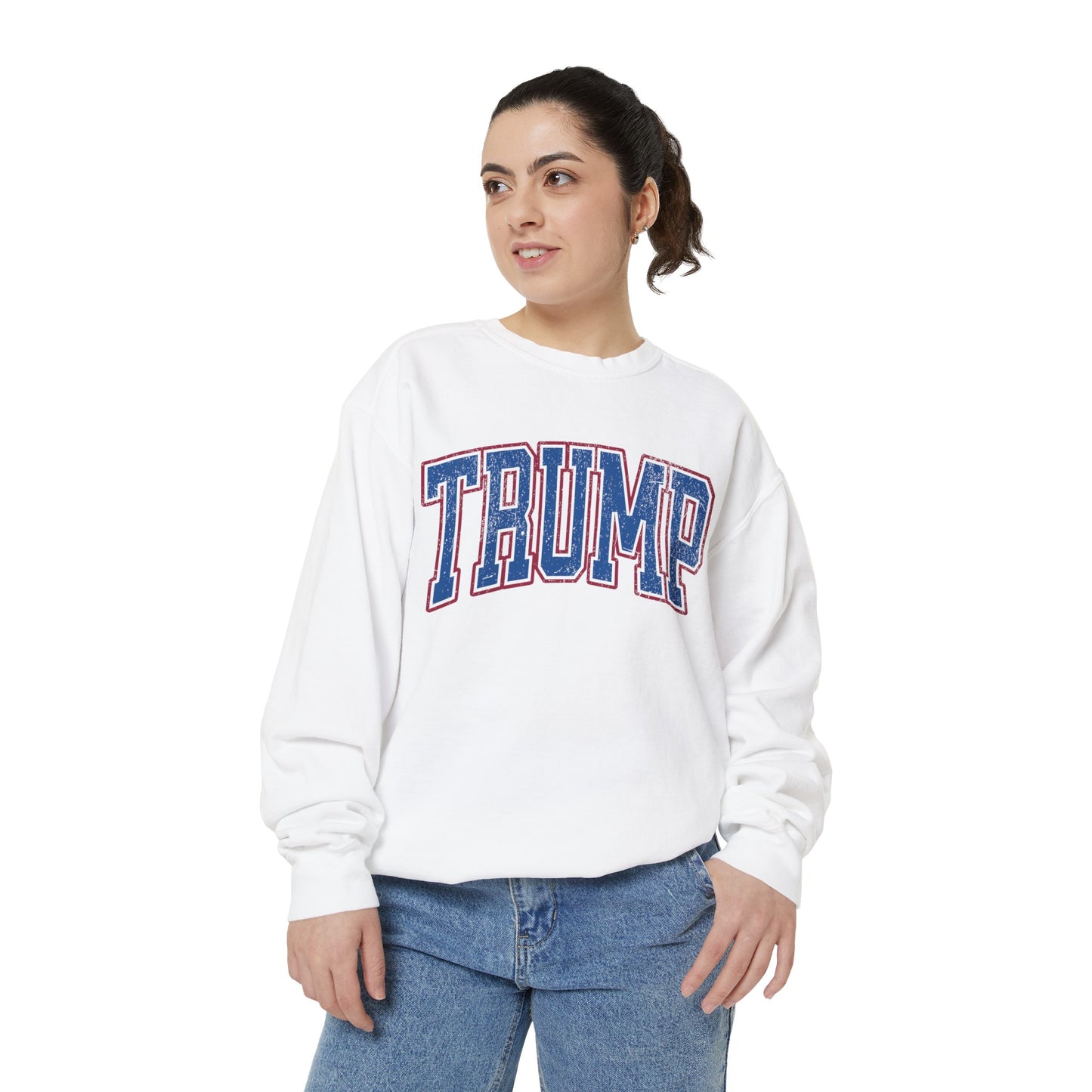 Trump Blue Unisex Garment-Dyed Sweatshirt