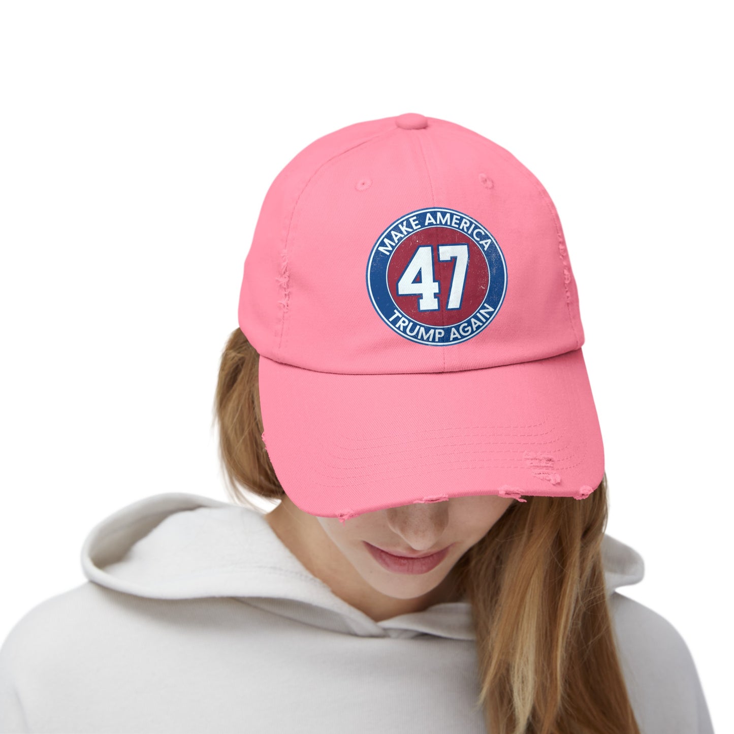 Trump 47 Unisex Distressed Cap