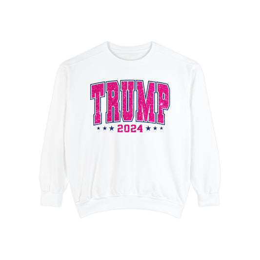 Trump Pink 2024 Unisex Garment-Dyed Sweatshirt