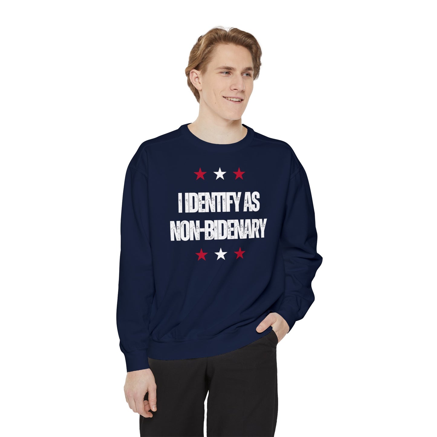 Non-Bidenary Unisex Garment-Dyed Sweatshirt