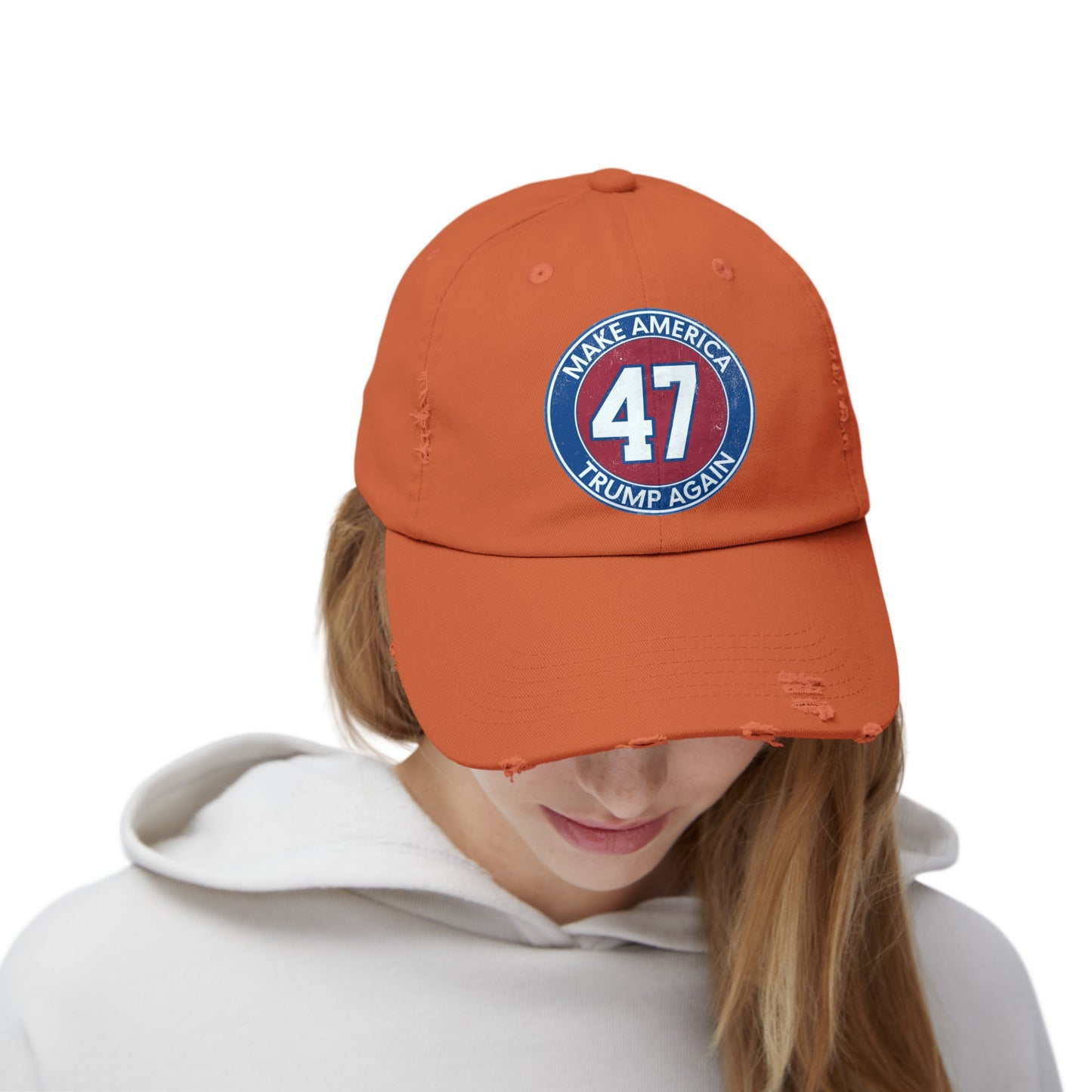 Trump 47 Unisex Distressed Cap