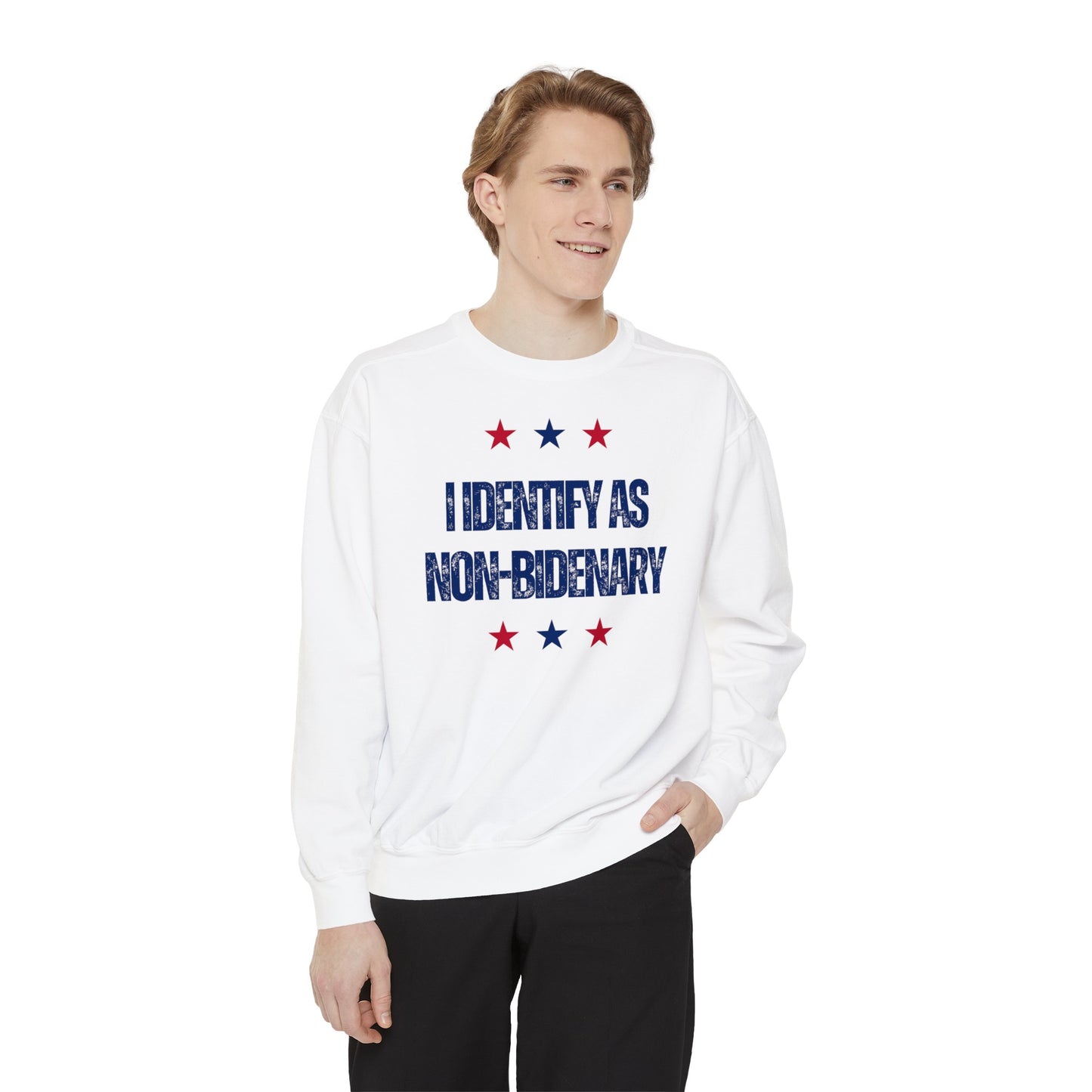 Non-Bidenary Unisex Garment-Dyed Sweatshirt