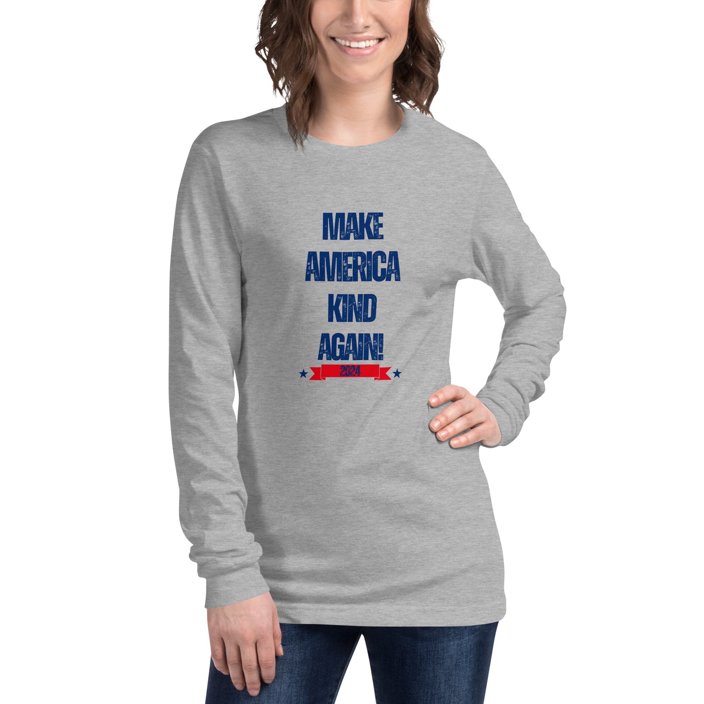 Make America Kind Again Unisex Long Sleeve Tee