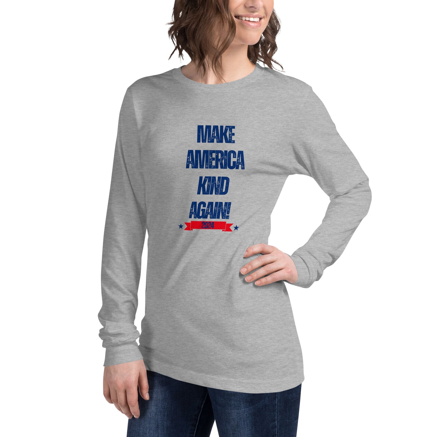 Make America Kind Again Unisex Long Sleeve Tee