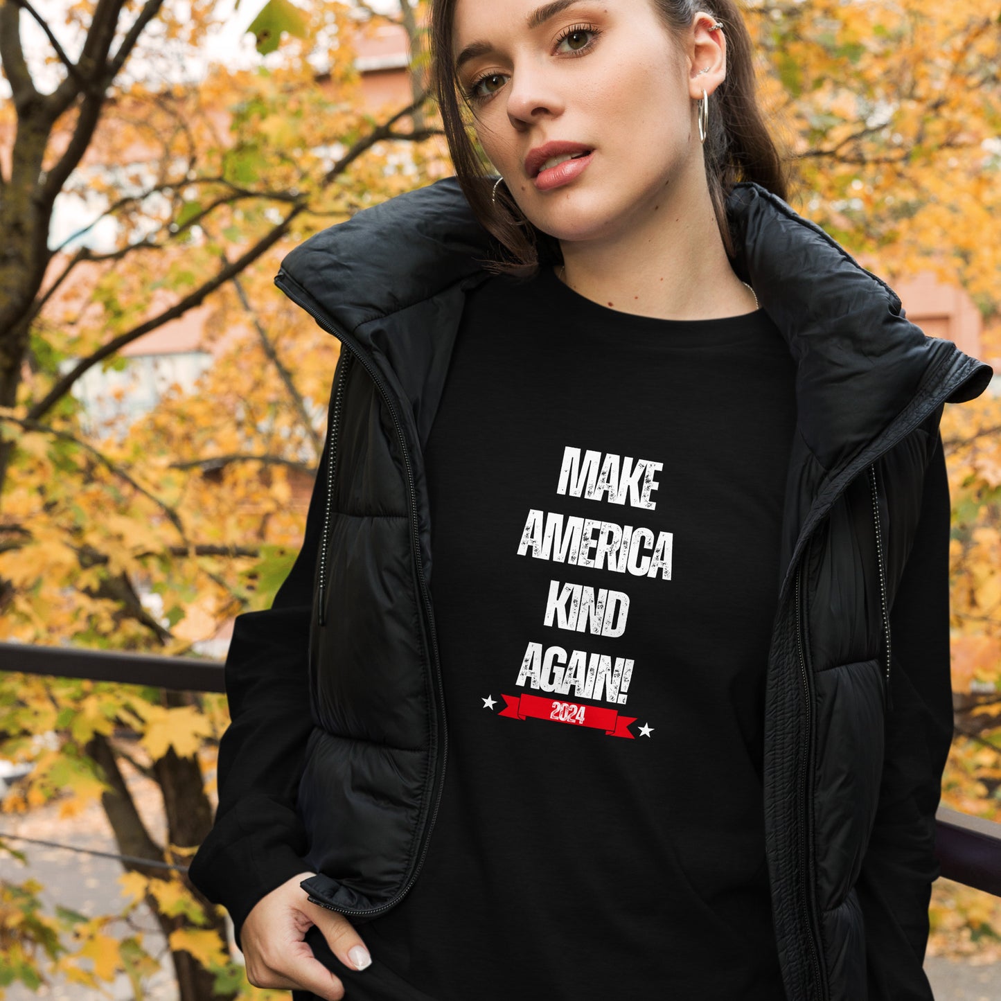 Make America Kind Again Unisex Long Sleeve Tee