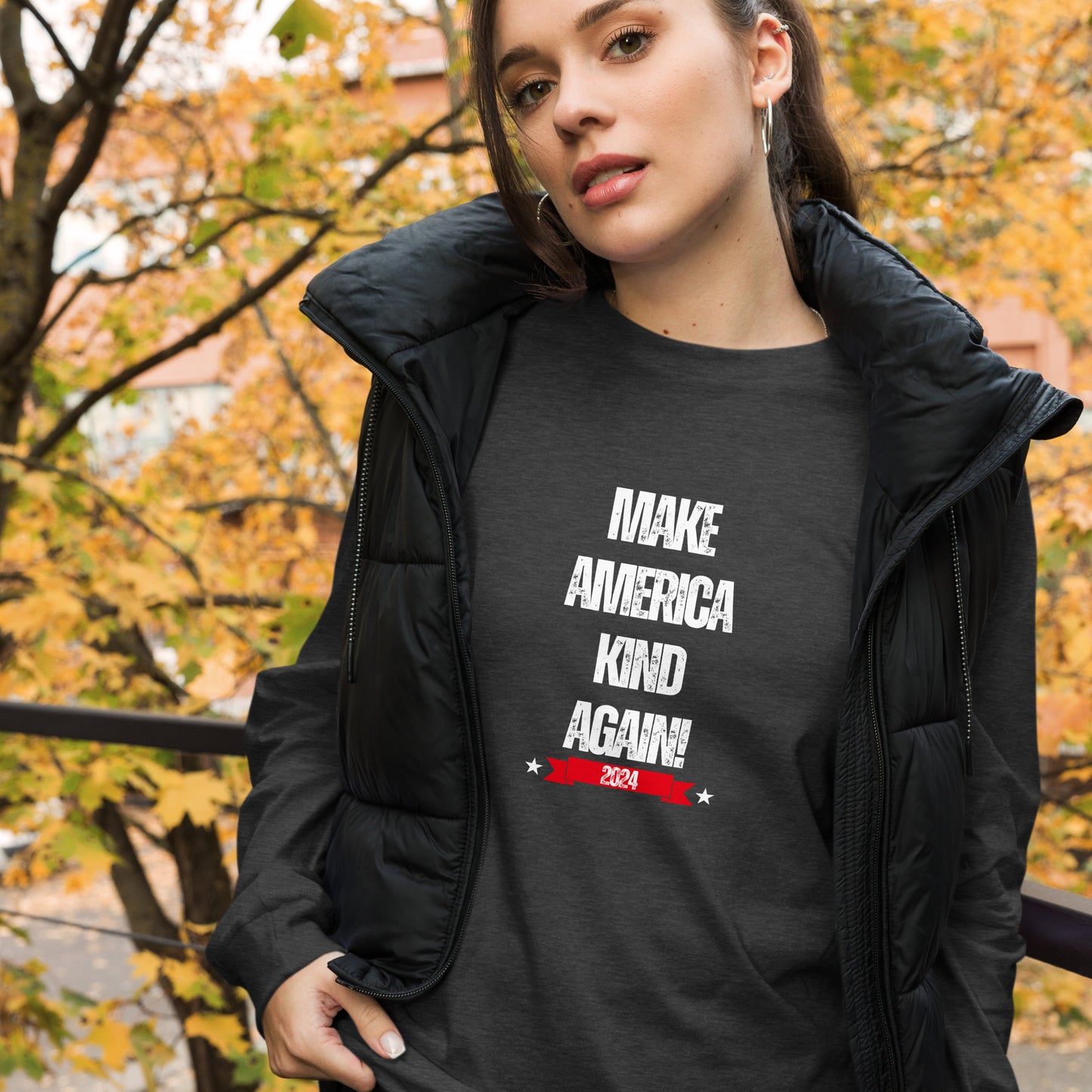 Make America Kind Again Unisex Long Sleeve Tee