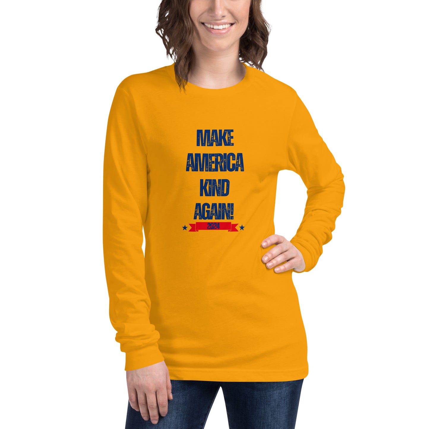 Make America Kind Again Unisex Long Sleeve Tee