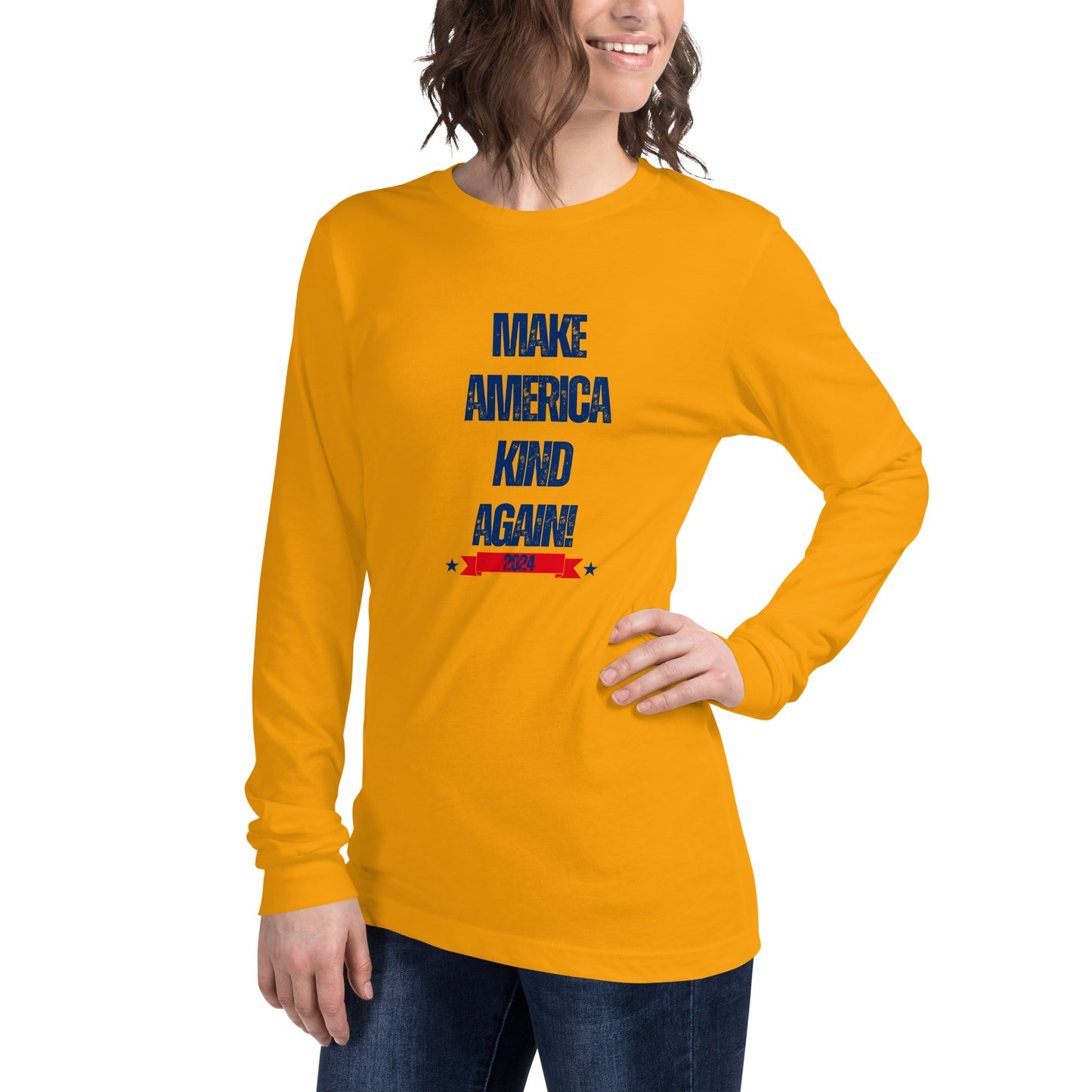 Make America Kind Again Unisex Long Sleeve Tee