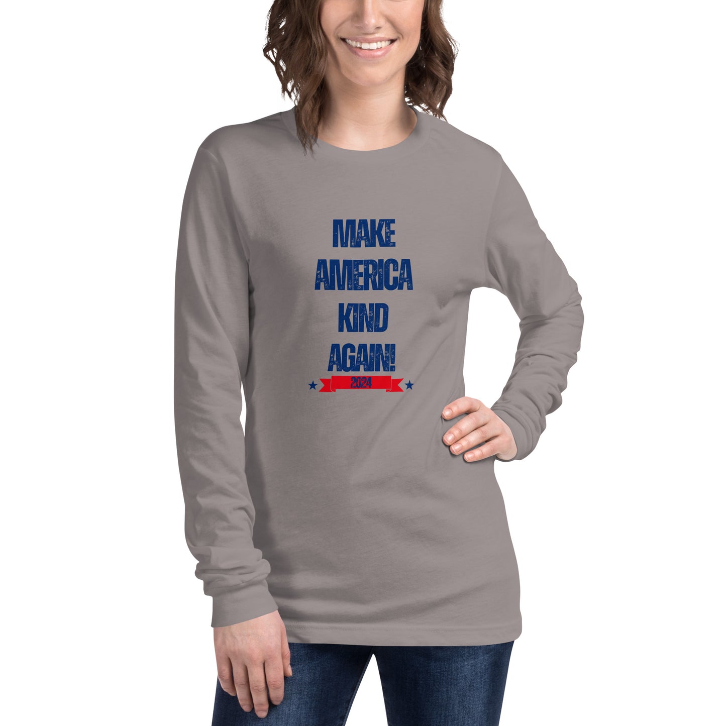 Make America Kind Again Unisex Long Sleeve Tee