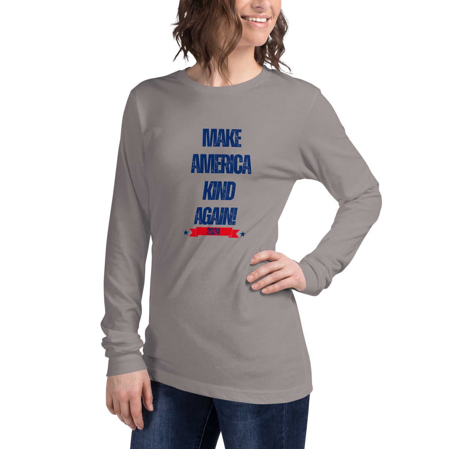 Make America Kind Again Unisex Long Sleeve Tee