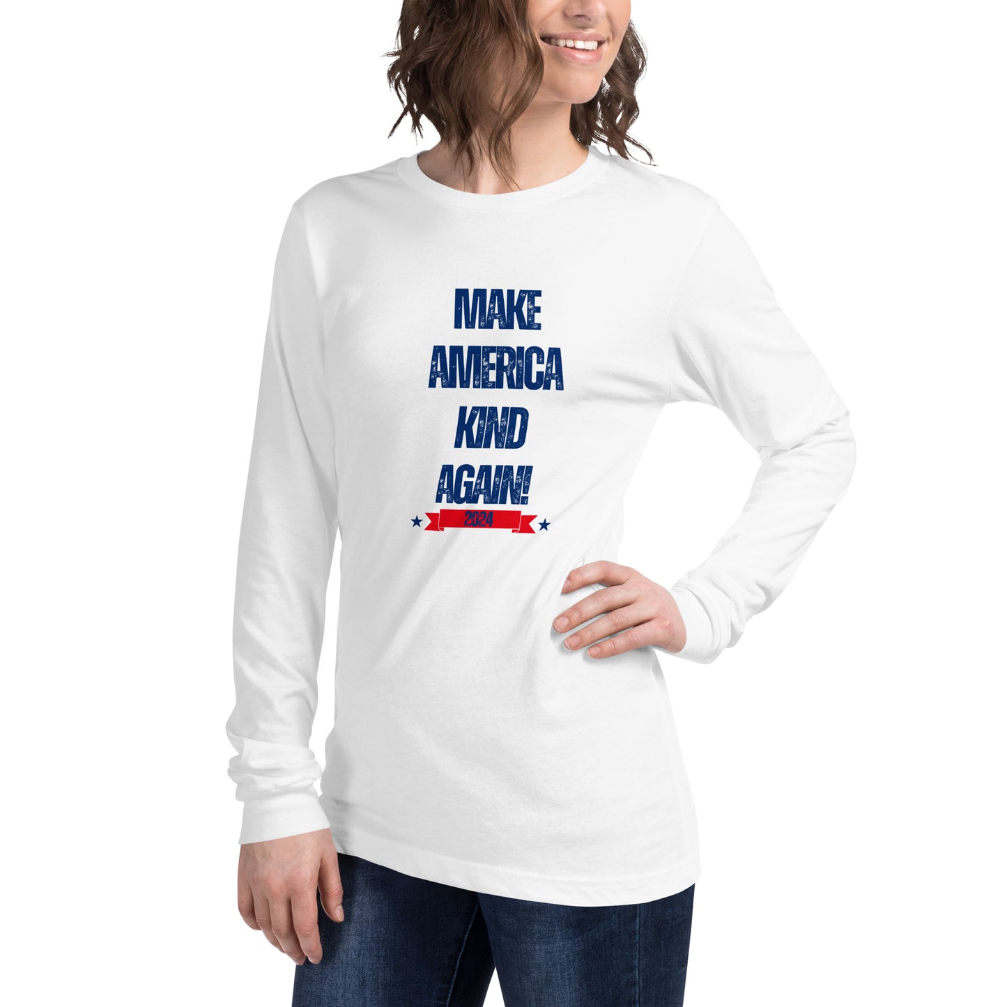 Make America Kind Again Unisex Long Sleeve Tee