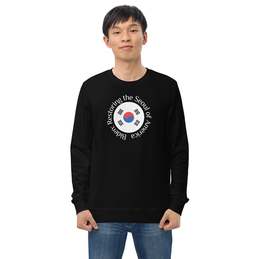 Restoring the Seoul Unisex organic sweatshirt