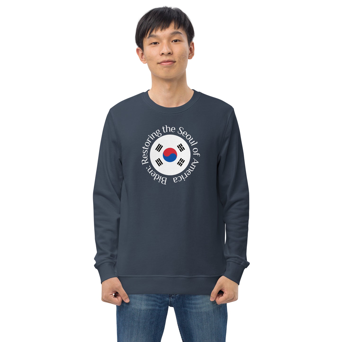 Restoring the Seoul Unisex organic sweatshirt