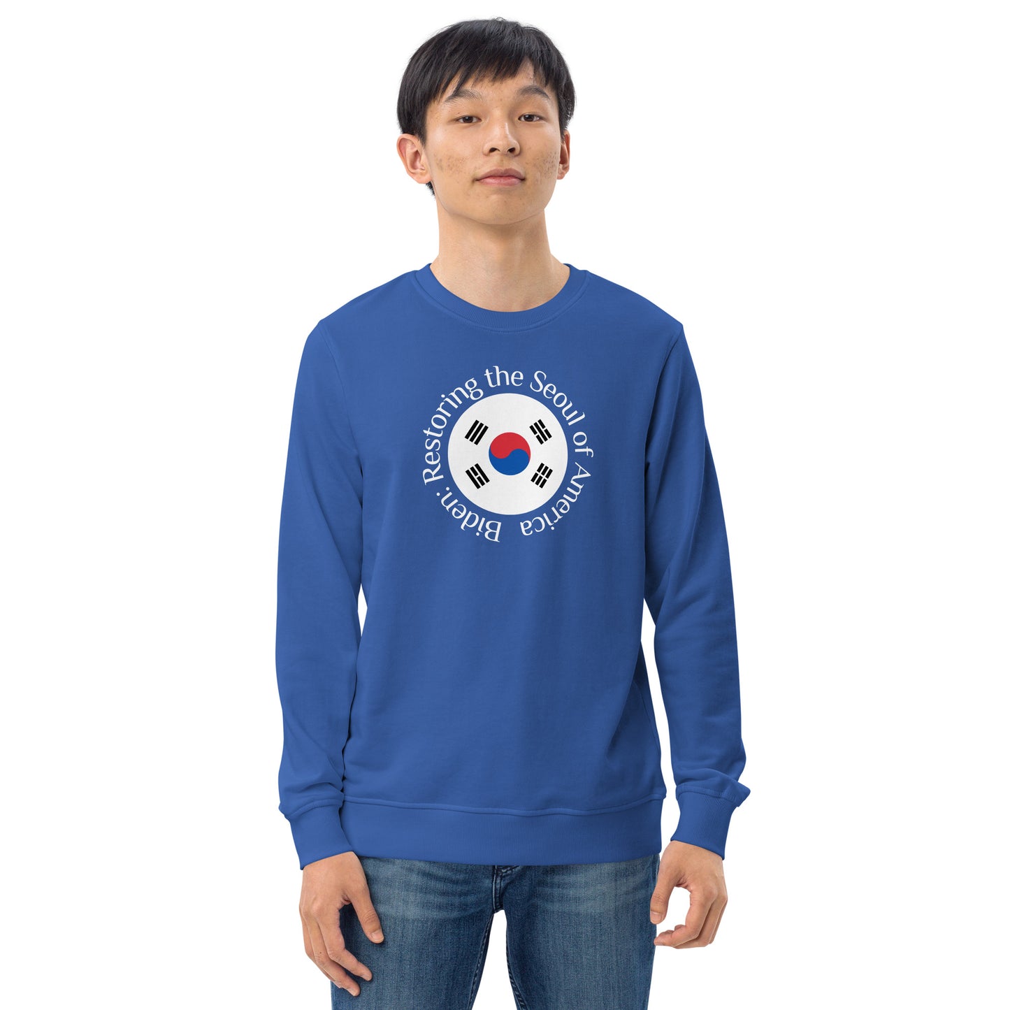 Restoring the Seoul Unisex organic sweatshirt