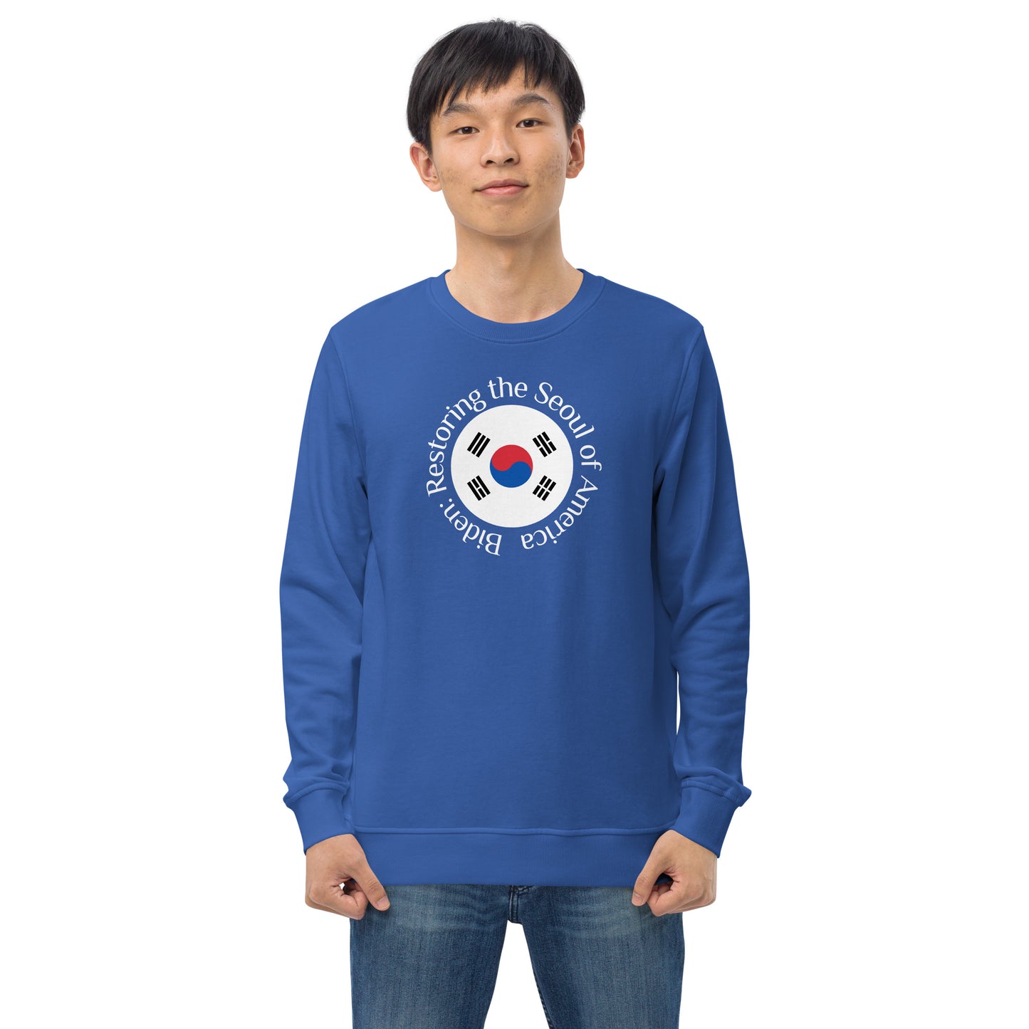 Restoring the Seoul Unisex organic sweatshirt