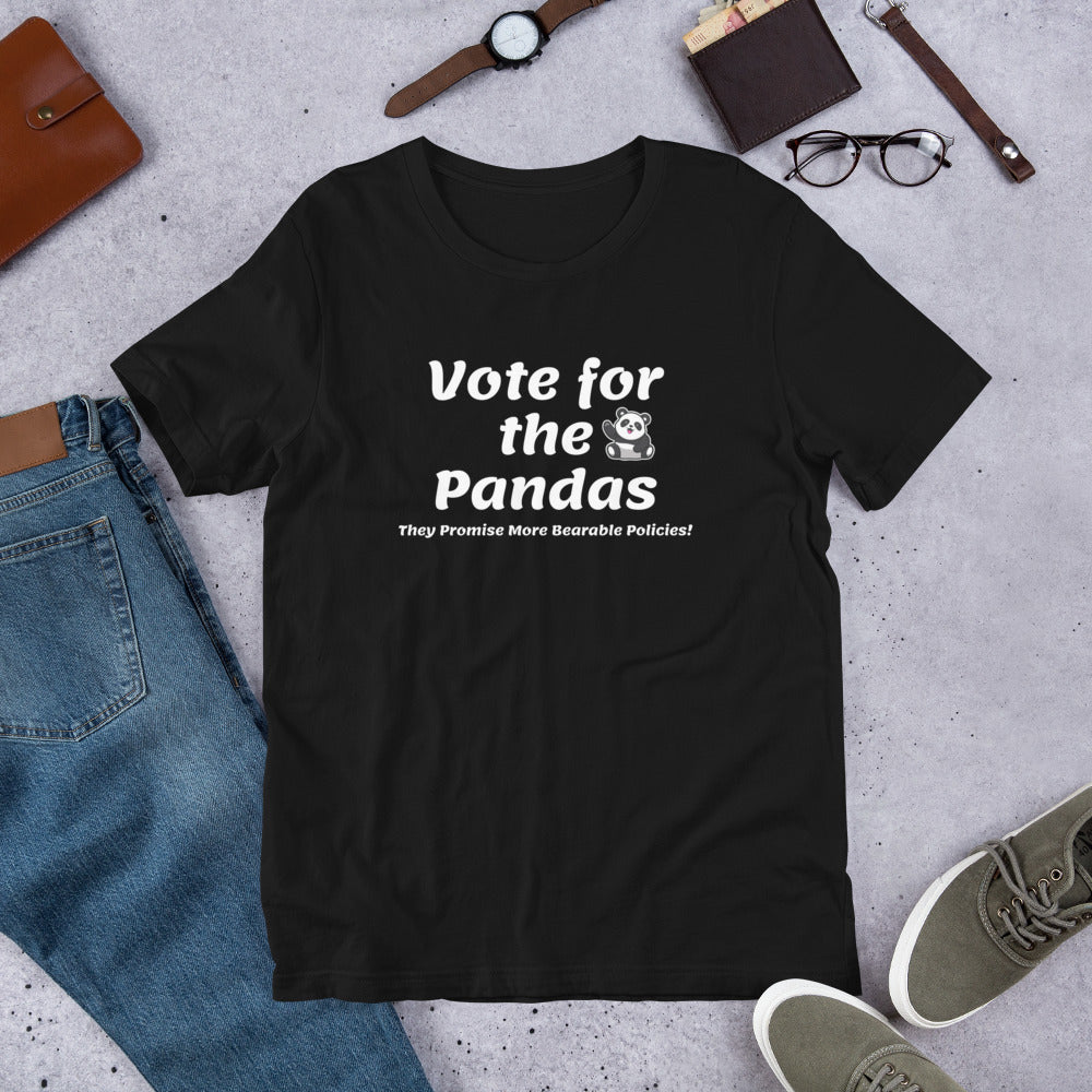 Vote for the Pandas Unisex t-shirt