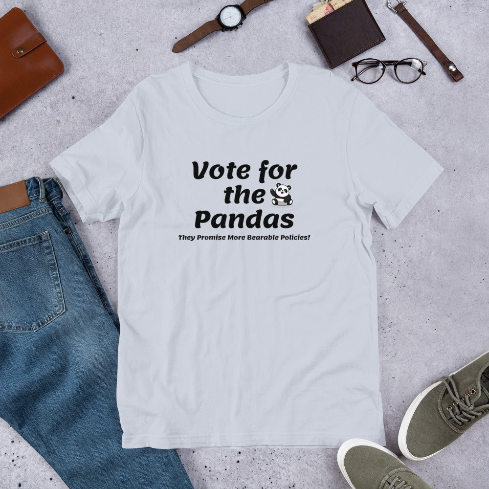 Vote for the Pandas Unisex t-shirt