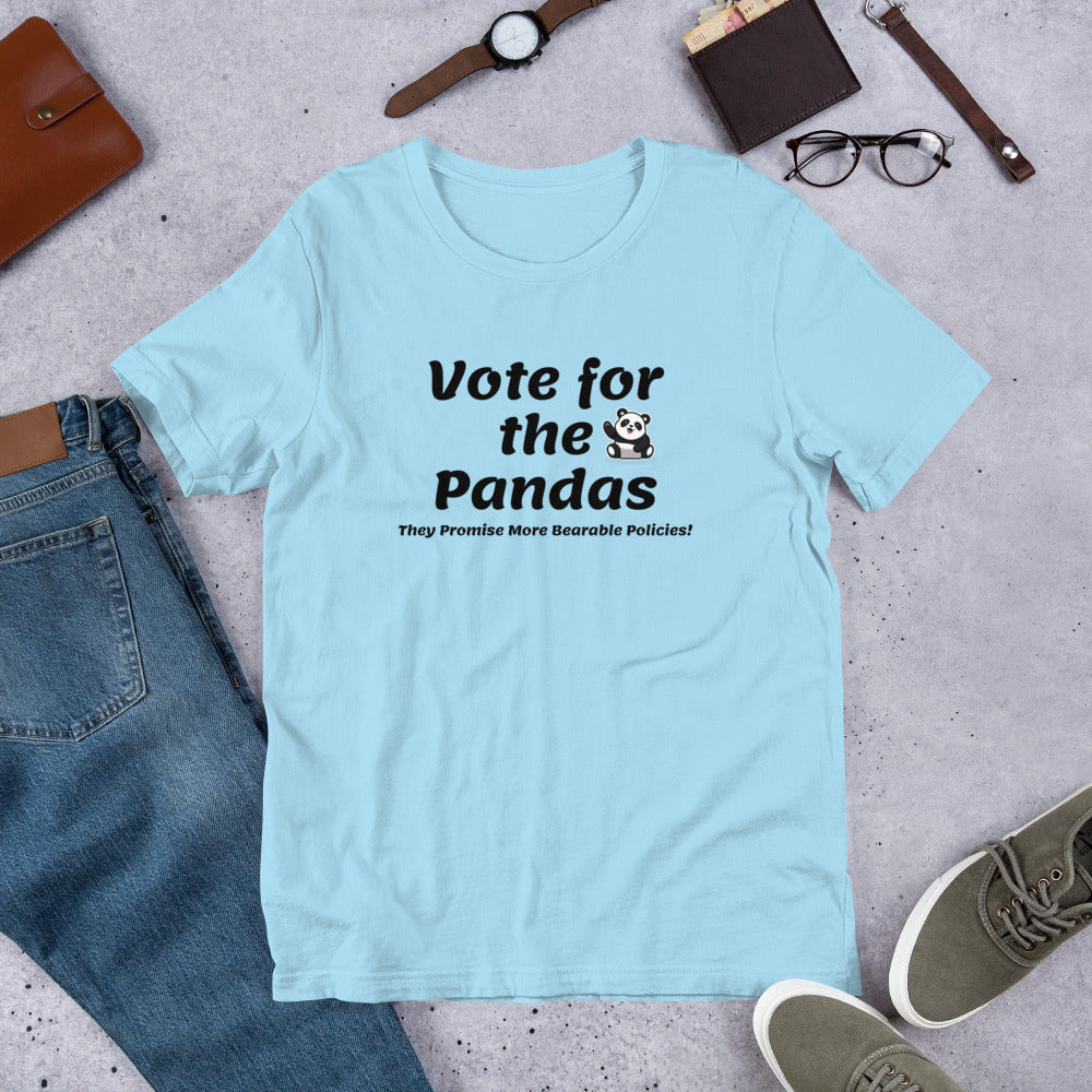 Vote for the Pandas Unisex t-shirt