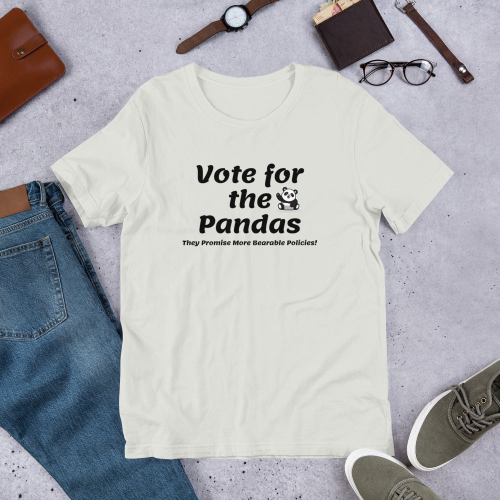 Vote for the Pandas Unisex t-shirt