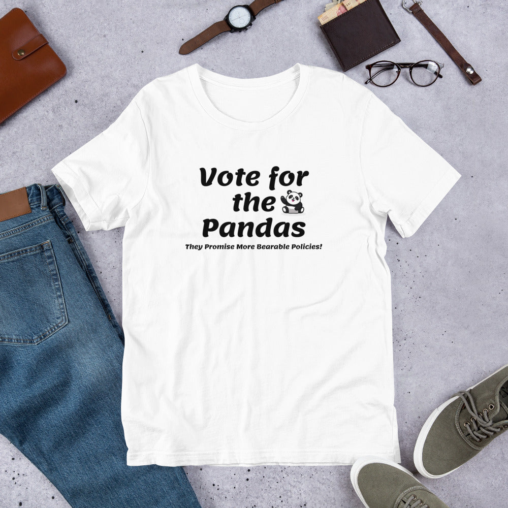 Vote for the Pandas Unisex t-shirt